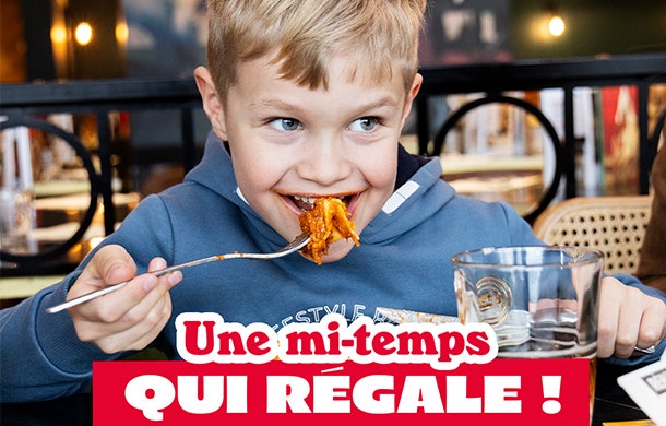Régalez vous en famille pendant la mi-temps avec Del Arte